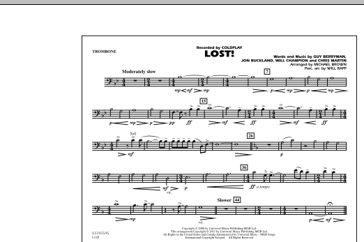 Download Michael Brown Lost! - Trombone Sheet Music