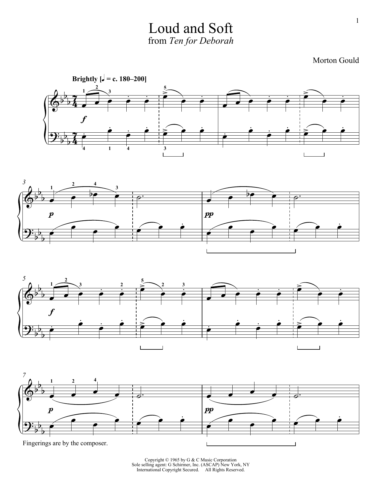 Download Morton Gould Loud And Soft Sheet Music