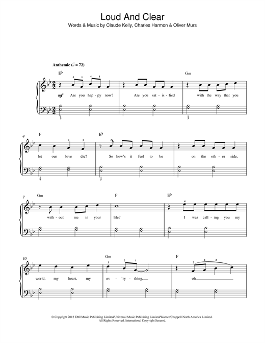 Download Olly Murs Loud & Clear Sheet Music