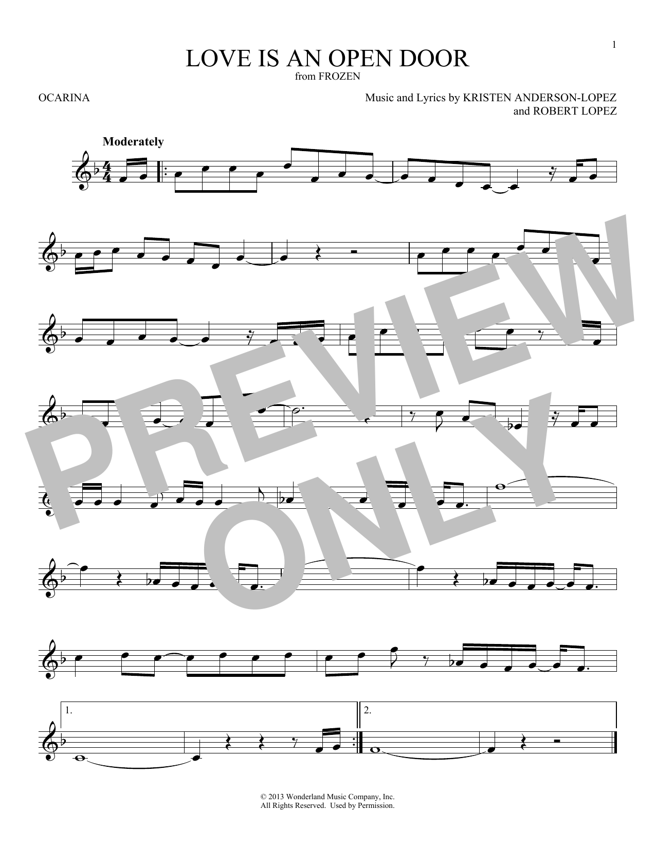 Download Kristen Bell & Santino Fontana Love Is An Open Door (from Frozen) Sheet Music