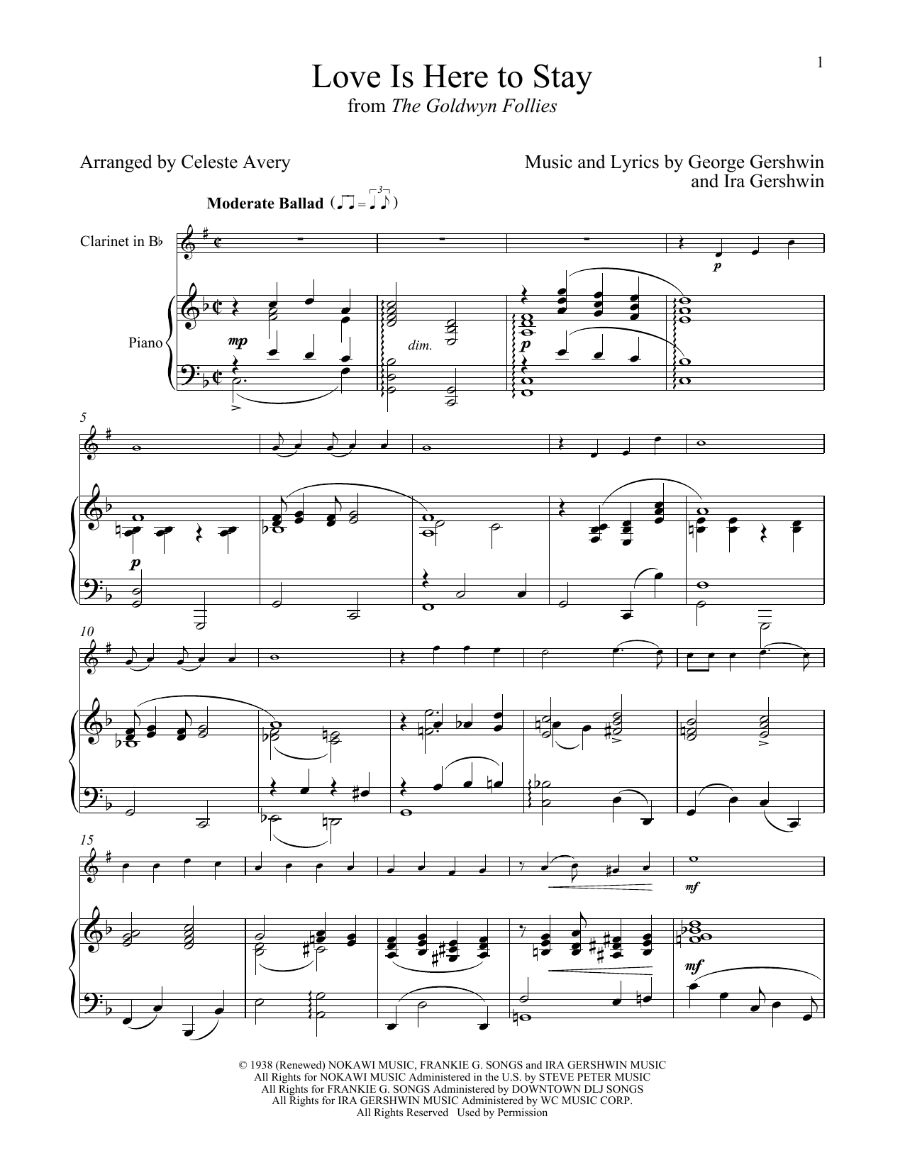 Download George Gershwin & Ira Gershwin Love Is Here To Stay (from The Goldwyn Sheet Music