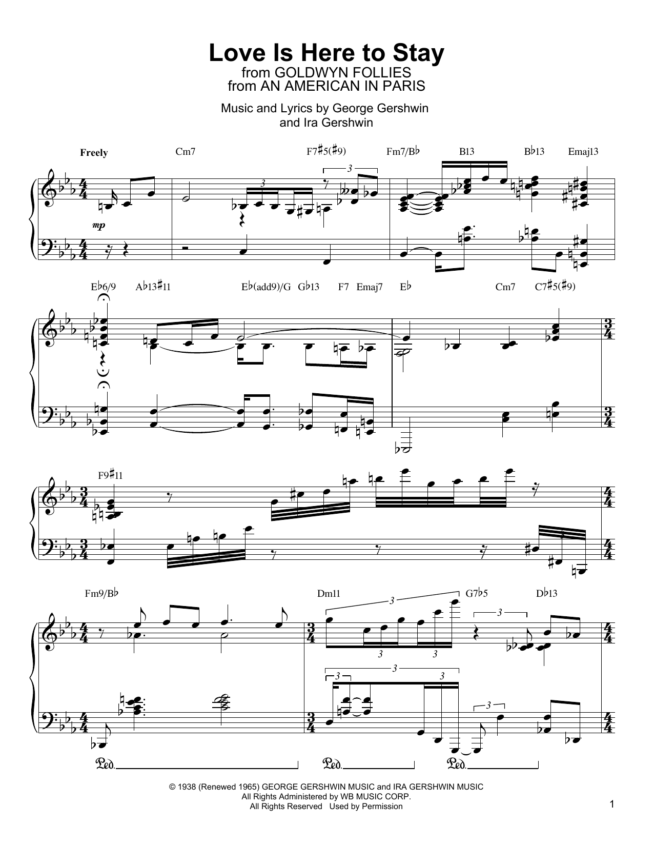 Download Oscar Peterson Love Is Here To Stay Sheet Music