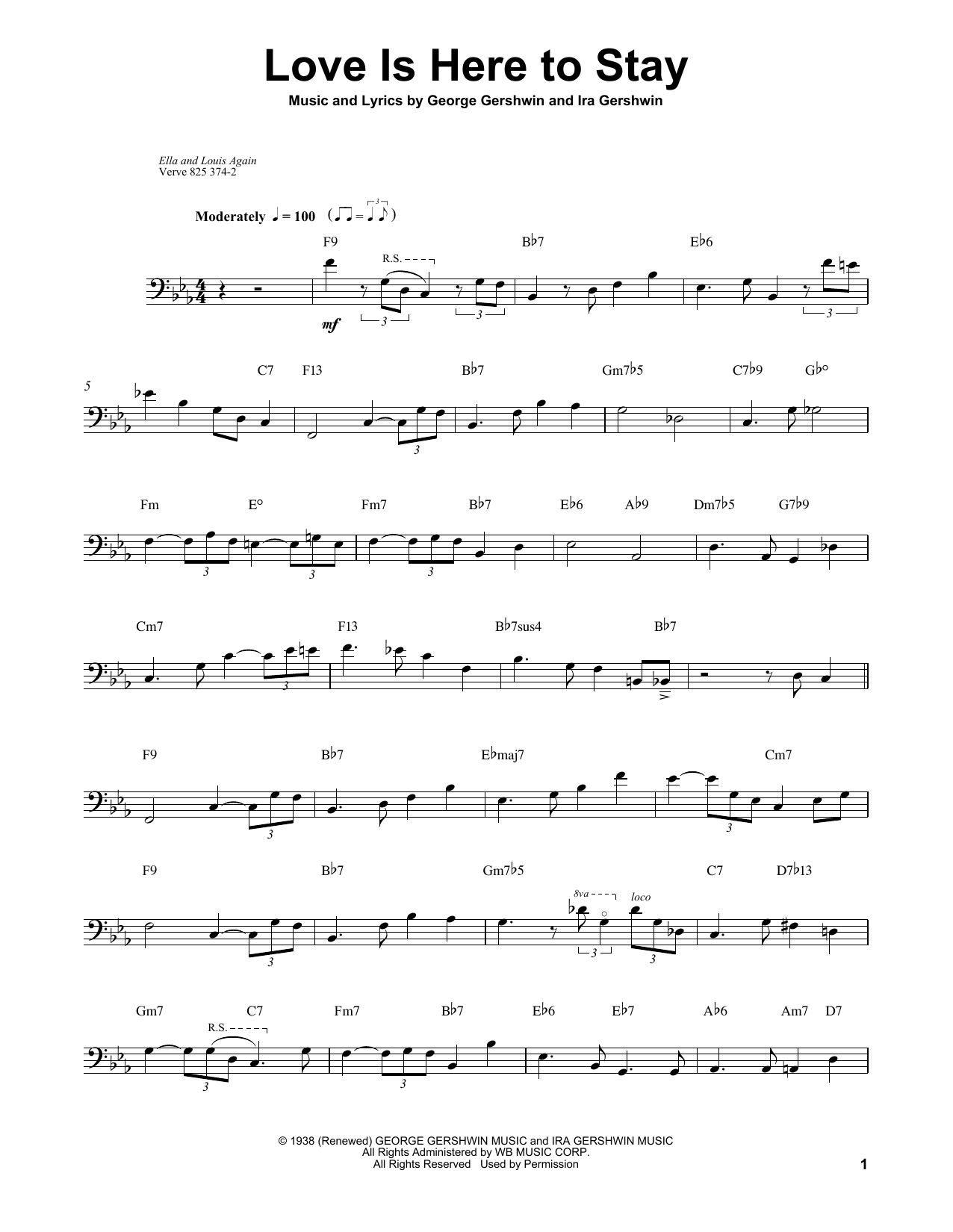 Download Ray Brown Love Is Here To Stay Sheet Music