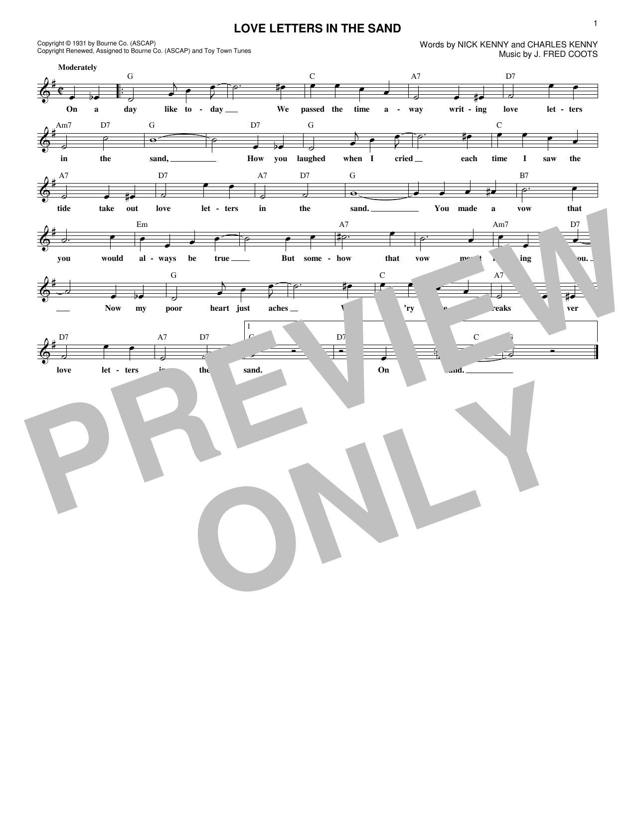 Download Pat Boone Love Letters In The Sand Sheet Music