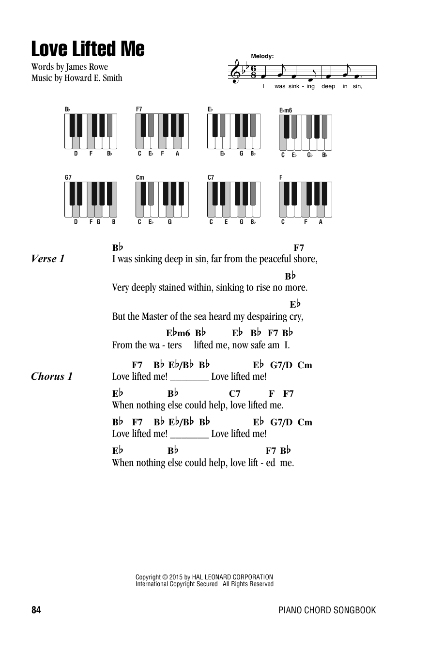 Download Howard E. Smith Love Lifted Me Sheet Music