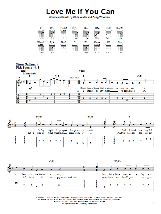 Download Toby Keith Love Me If You Can Sheet Music