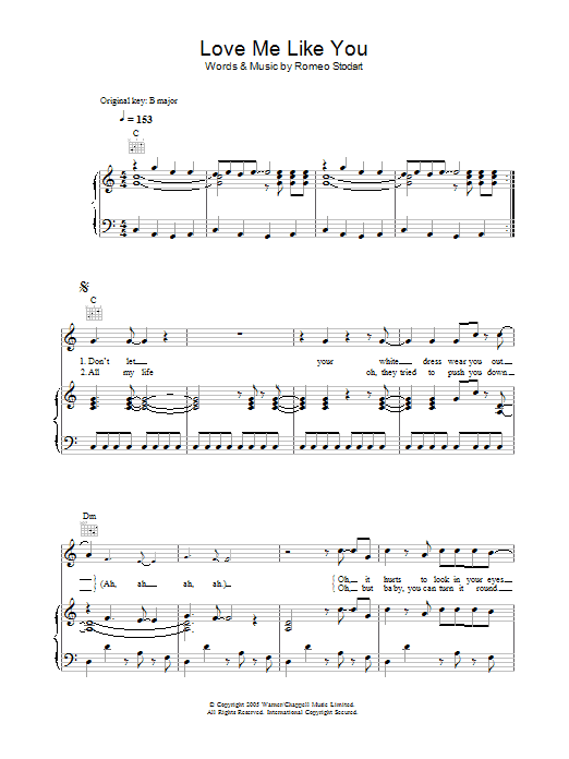 Download The Magic Numbers Love Me Like You Sheet Music