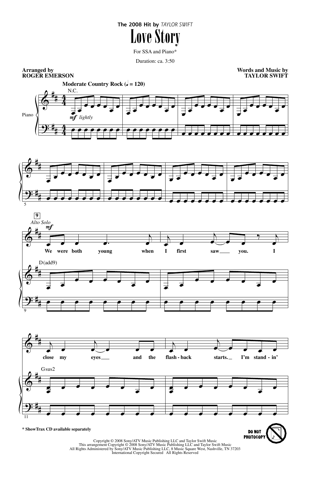 Download Roger Emerson Love Story Sheet Music