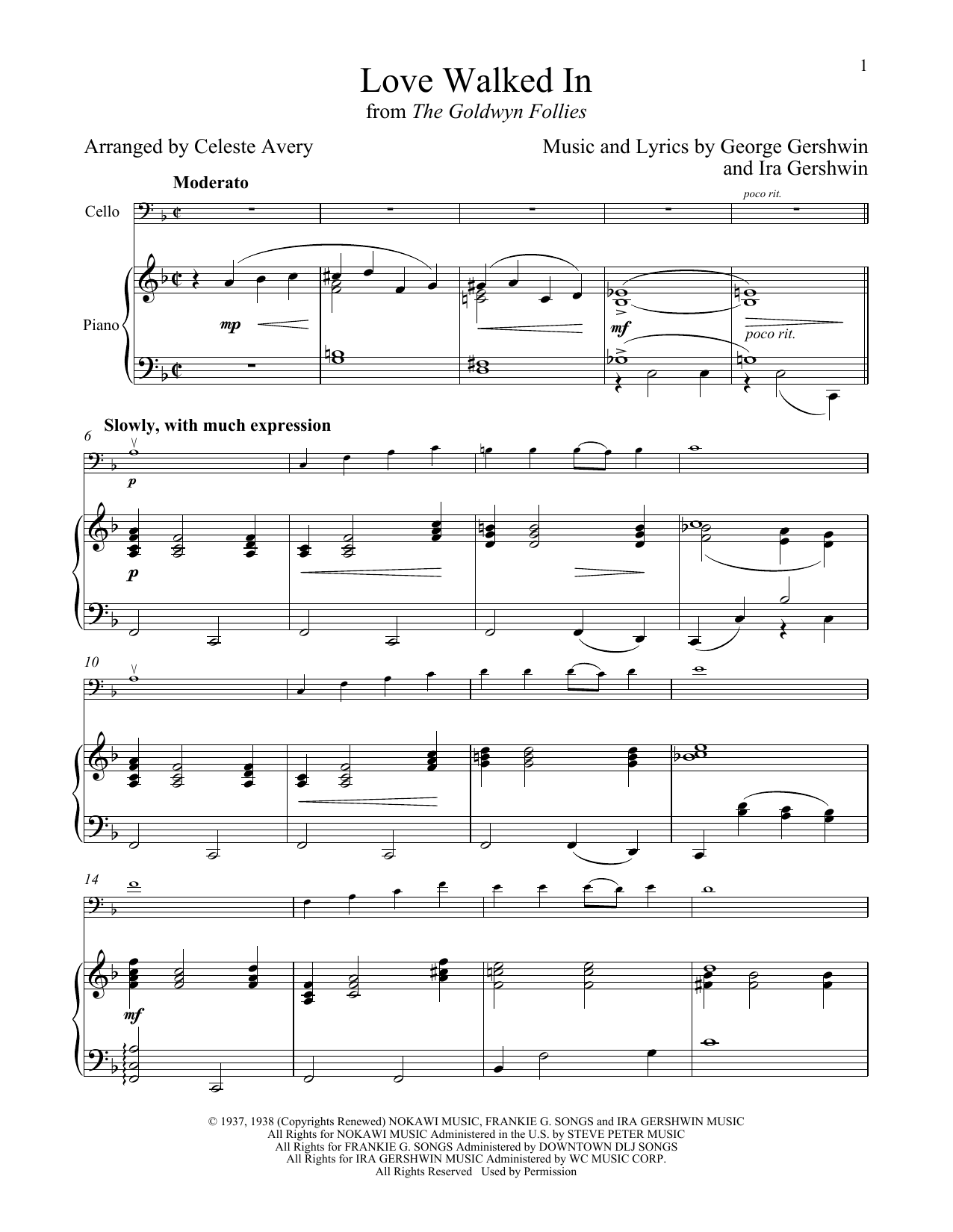 Download George Gershwin & Ira Gershwin Love Walked In (from The Goldwyn Follie Sheet Music