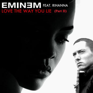 Download Rihanna Love The Way You Lie, Pt. 2 (feat. Eminem) Sheet Music and Printable PDF Score for Piano, Vocal & Guitar (Right-Hand Melody)