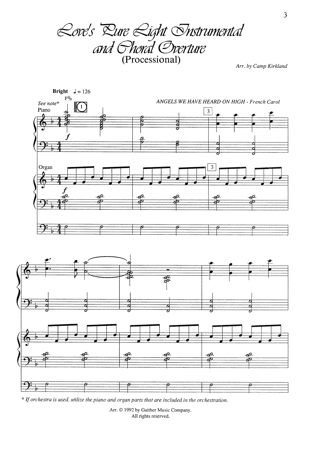 Download Randy Vader and Jay Rouse Love's Pure Light (arr. Camp Kirkland) Sheet Music
