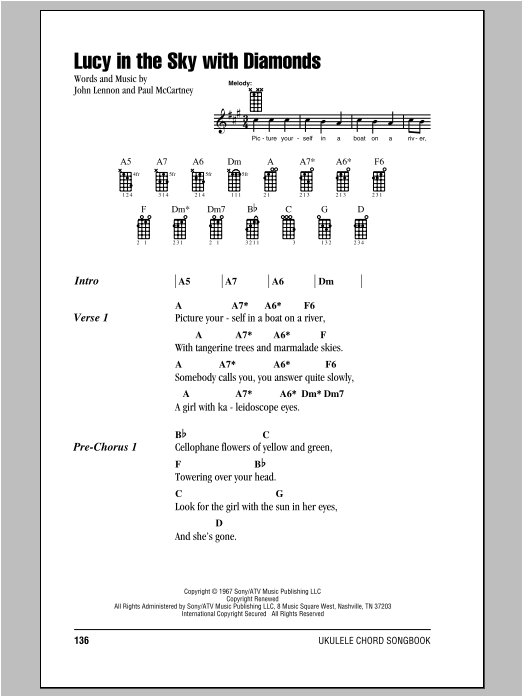Download The Beatles Lucy In The Sky With Diamonds Sheet Music