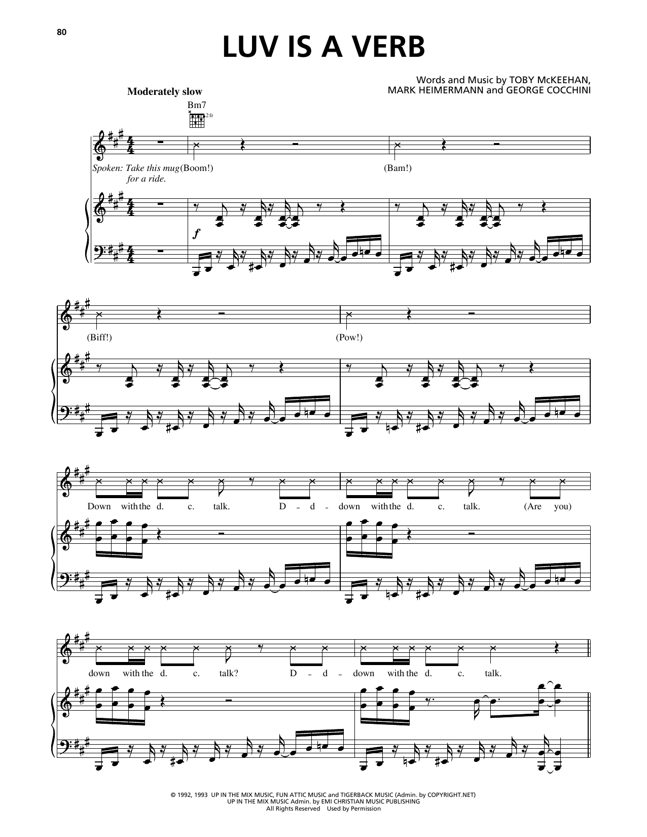 Download dc Talk Luv Is A Verb Sheet Music