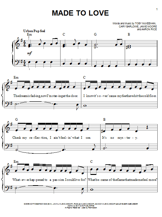 Download tobyMac Made To Love Sheet Music