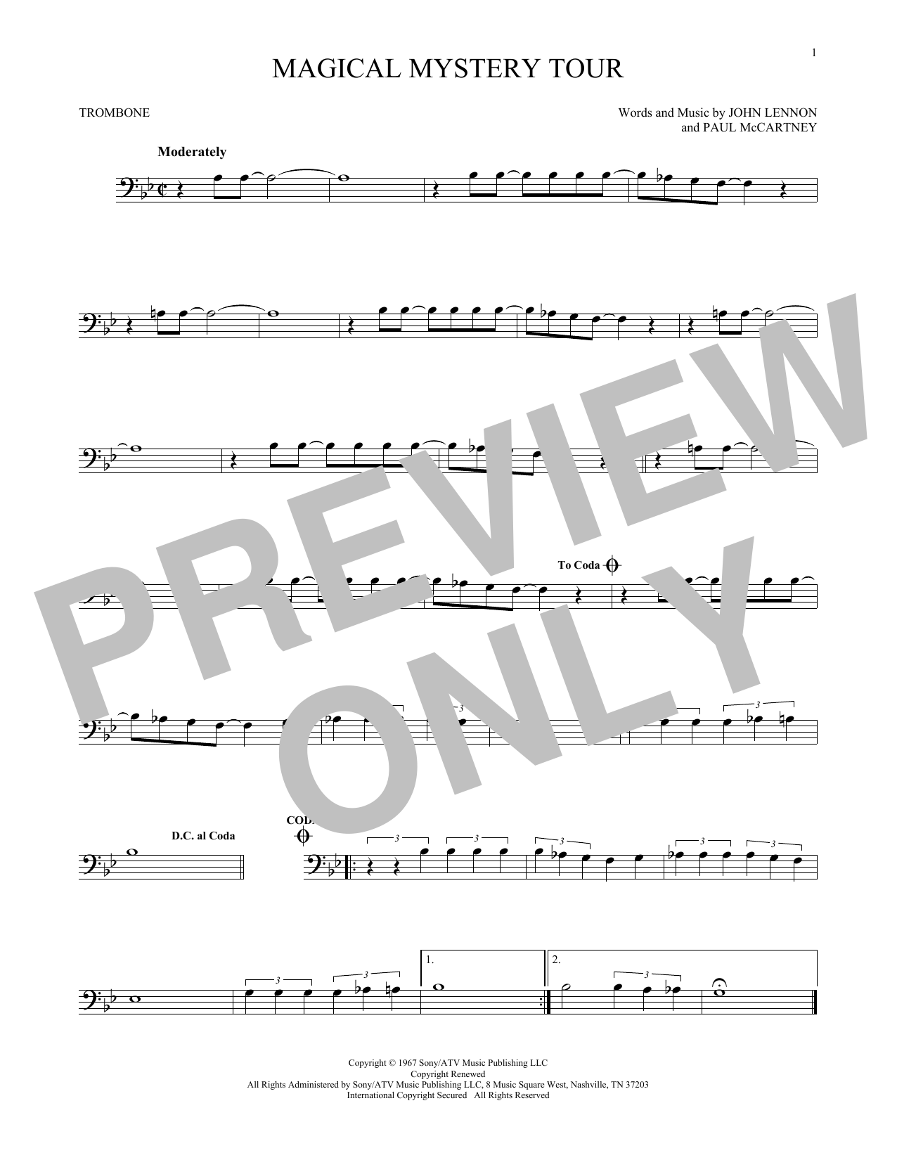 Download The Beatles Magical Mystery Tour Sheet Music