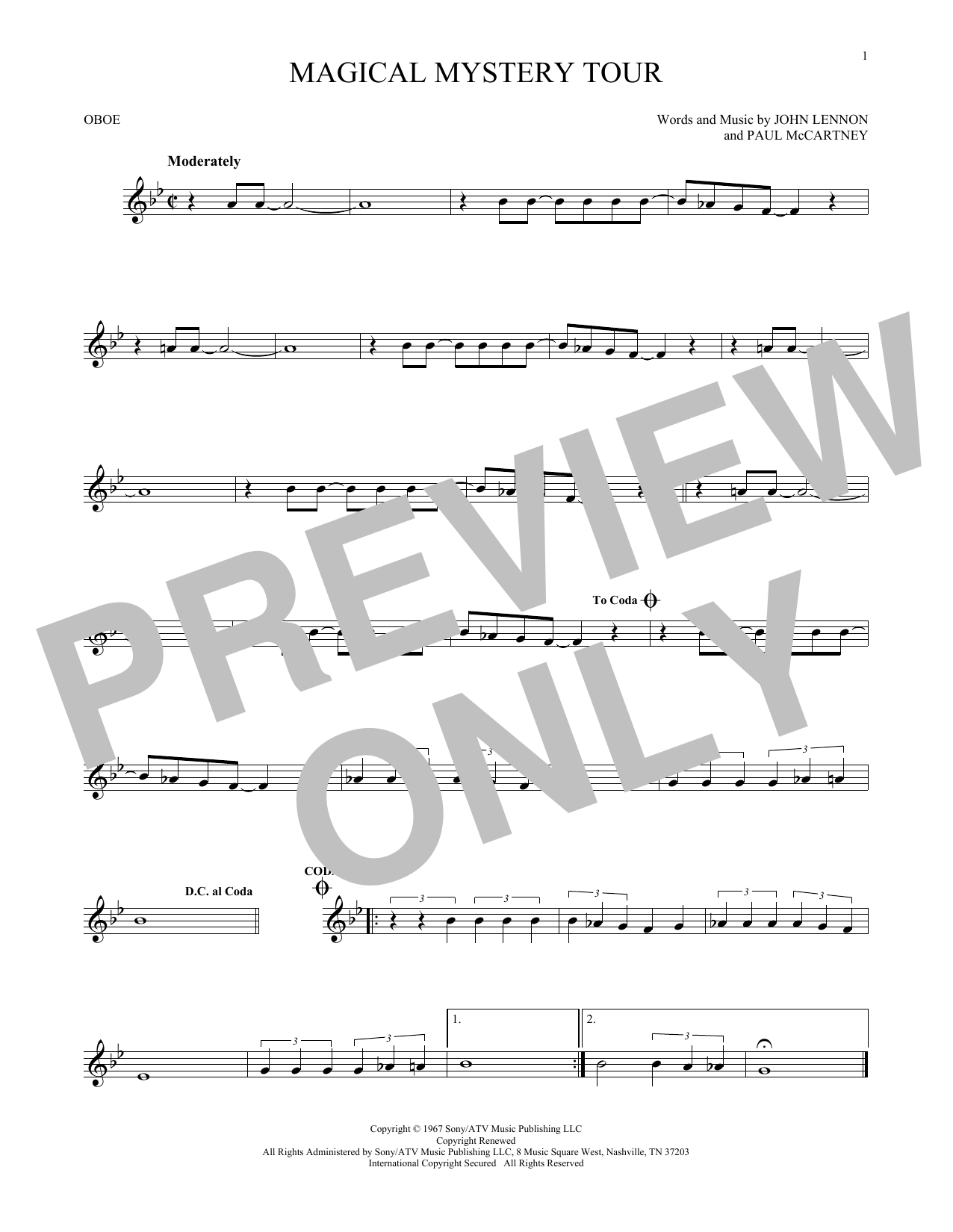 Download The Beatles Magical Mystery Tour Sheet Music
