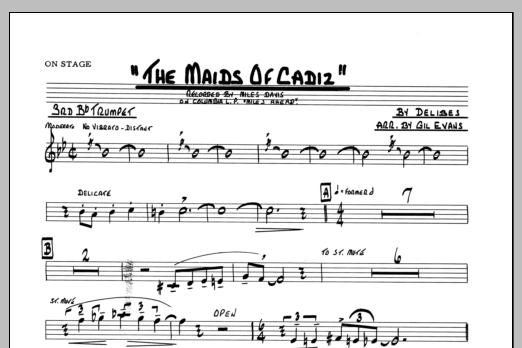 Download Evans Maids Of Cadiz - 3rd Bb Trumpet Sheet Music