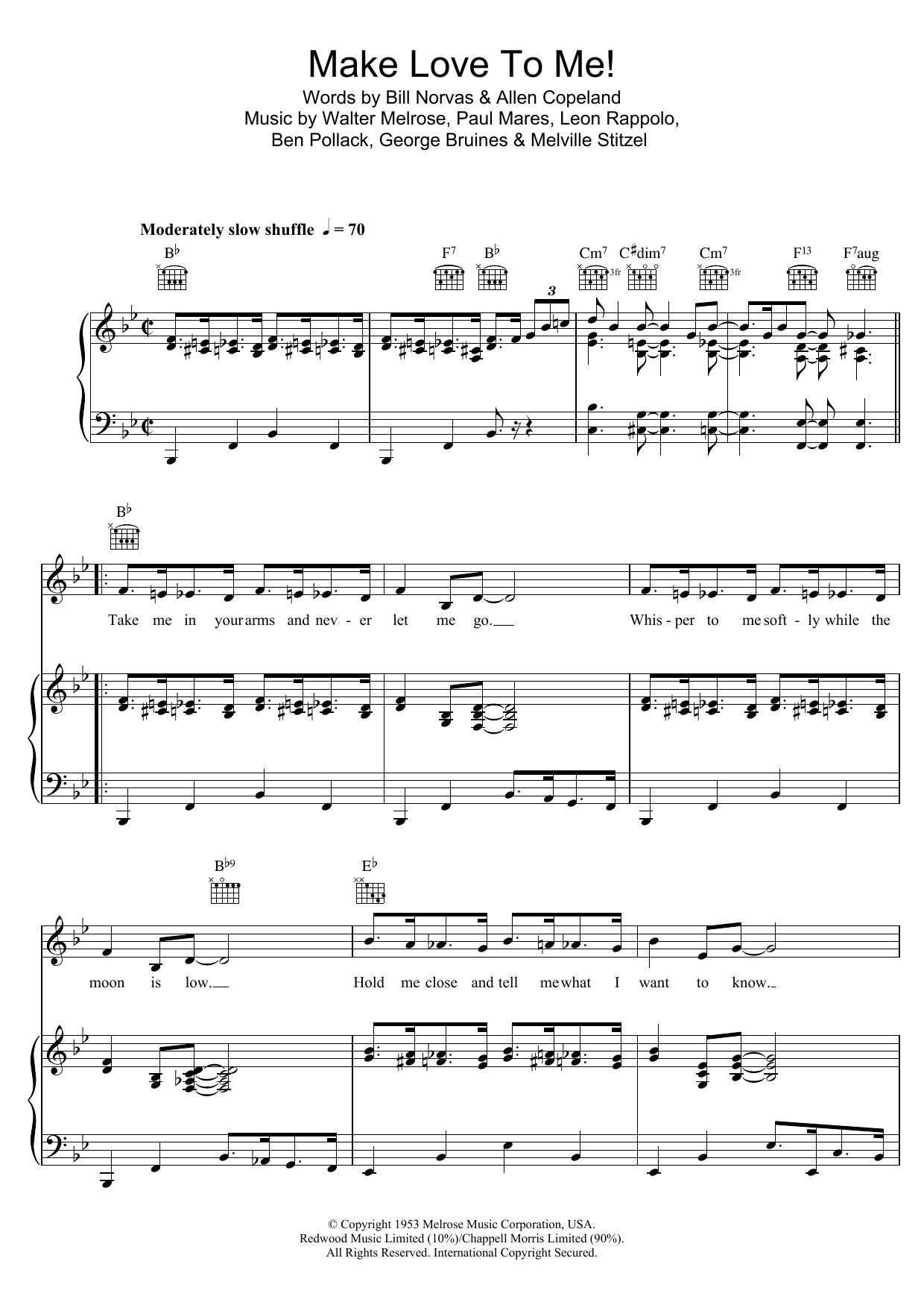 Download New Orleans Rhythm Kings Make Love To Me Sheet Music