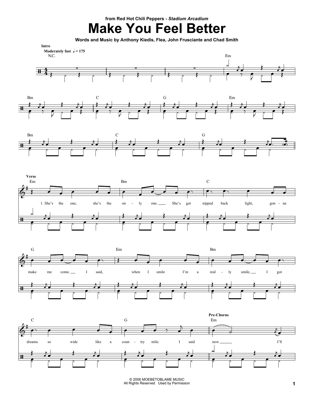 Download Red Hot Chili Peppers Make You Feel Better Sheet Music