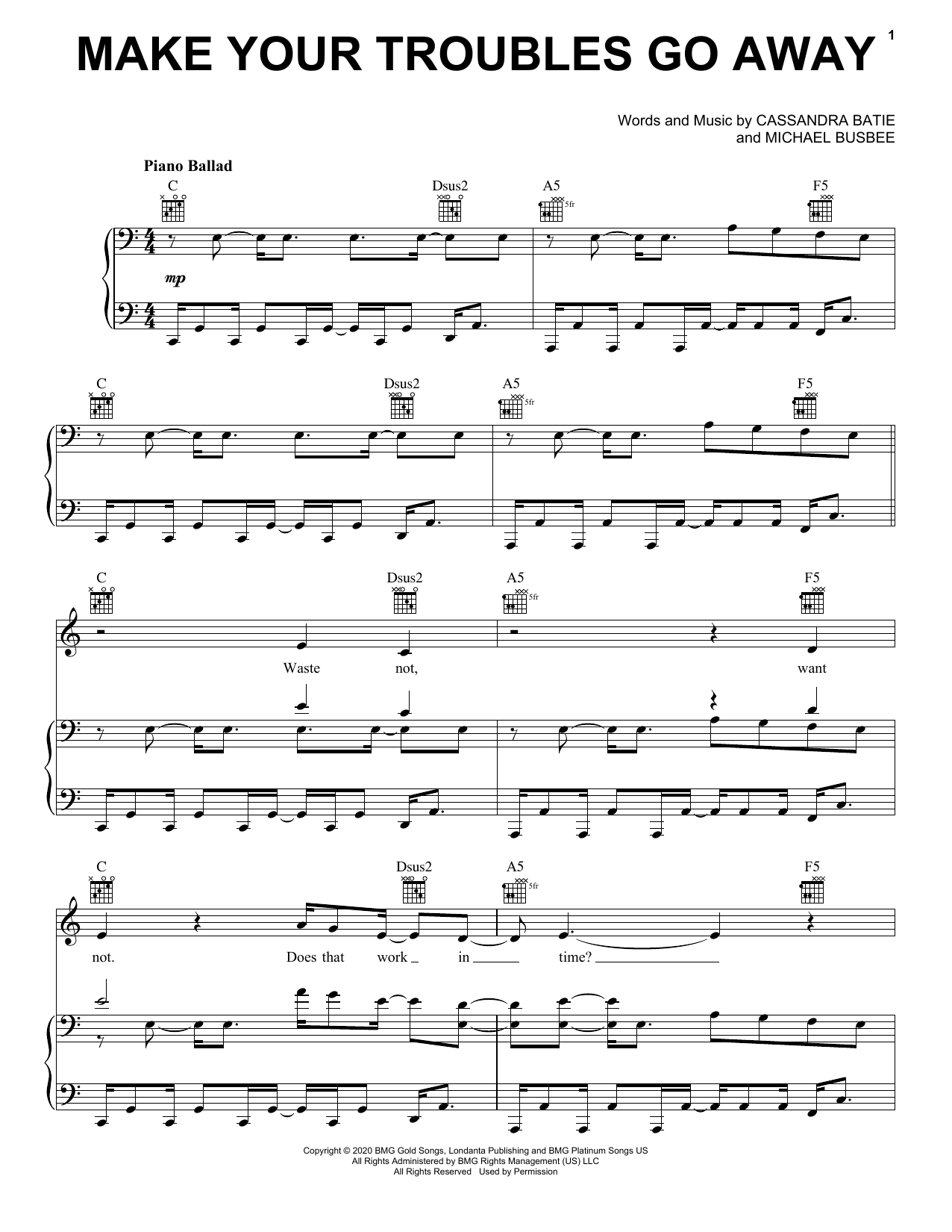 Download Andra Day Make Your Troubles Go Away Sheet Music