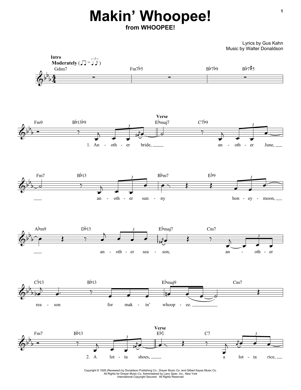 Download Nat King Cole Makin' Whoopee! Sheet Music