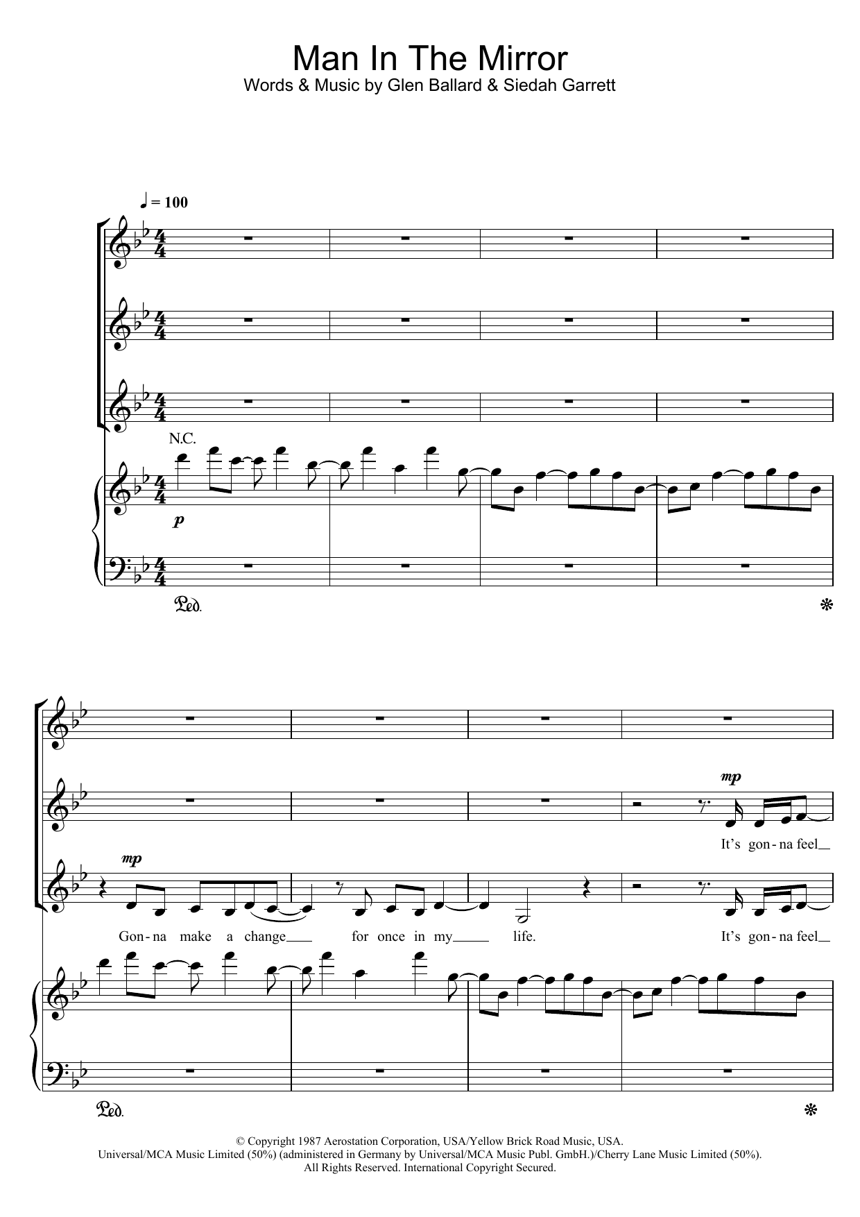Download Michael Jackson Man In The Mirror (arr. Jonathan Wikele Sheet Music