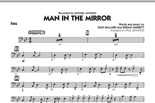 Download Paul Jennings Man In The Mirror - Bass Sheet Music