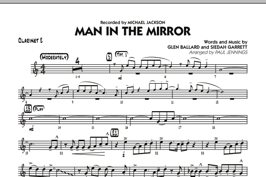 Download Paul Jennings Man In The Mirror - Bb Clarinet 2 Sheet Music