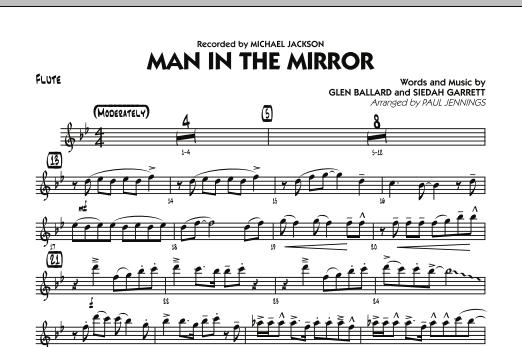 Download Paul Jennings Man In The Mirror - Flute Sheet Music