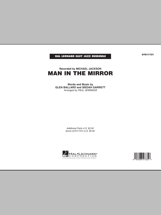 Download Paul Jennings Man In The Mirror - Full Score Sheet Music