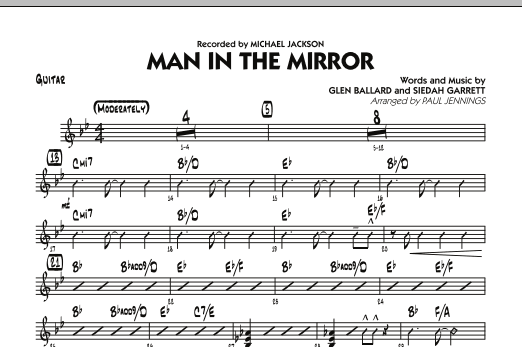 Download Paul Jennings Man In The Mirror - Guitar Sheet Music