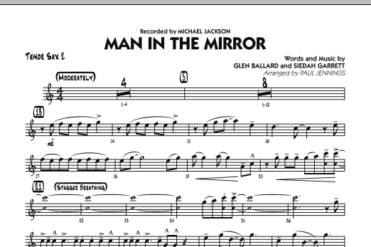 Download Paul Jennings Man In The Mirror - Tenor Sax 2 Sheet Music