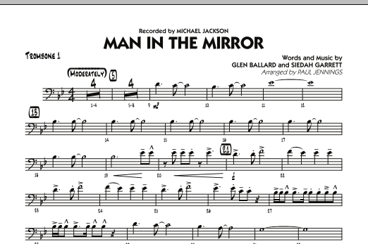 Download Paul Jennings Man In The Mirror - Trombone 1 Sheet Music