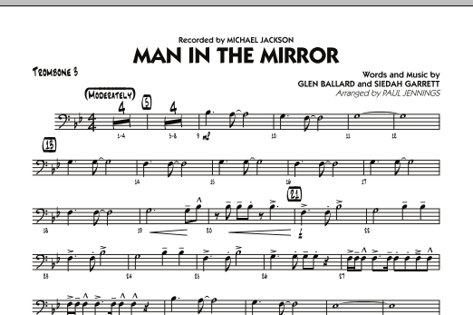 Download Paul Jennings Man In The Mirror - Trombone 3 Sheet Music