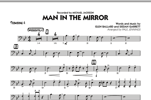 Download Paul Jennings Man In The Mirror - Trombone 4 Sheet Music