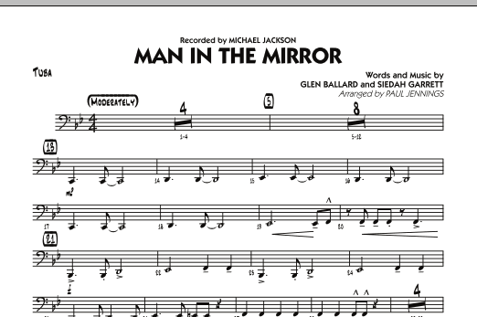 Download Paul Jennings Man In The Mirror - Tuba Sheet Music