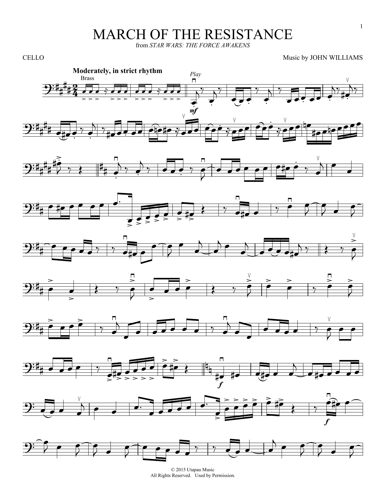 Download John Williams March Of The Resistance (from Star Wars Sheet Music