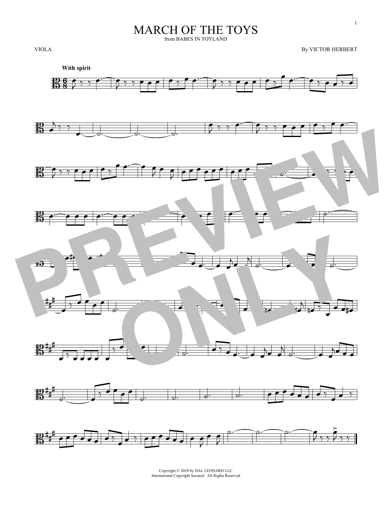 Download Victor Herbert March Of The Toys (from Babes In Toylan Sheet Music