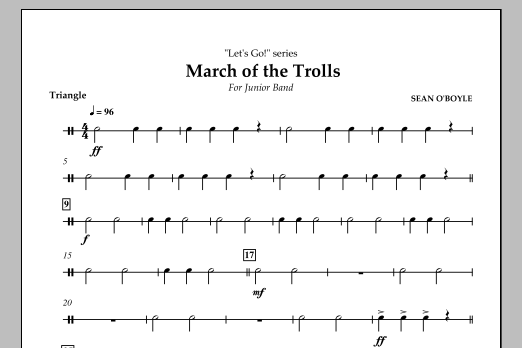 Download Sean O'Boyle March of the Trolls - Triangle Sheet Music