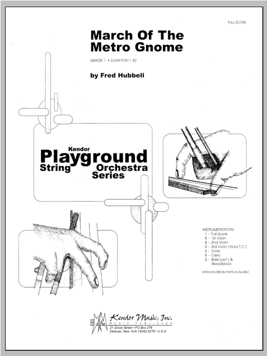 Download Hubbell March Of The Metro Gnome - Full Score Sheet Music