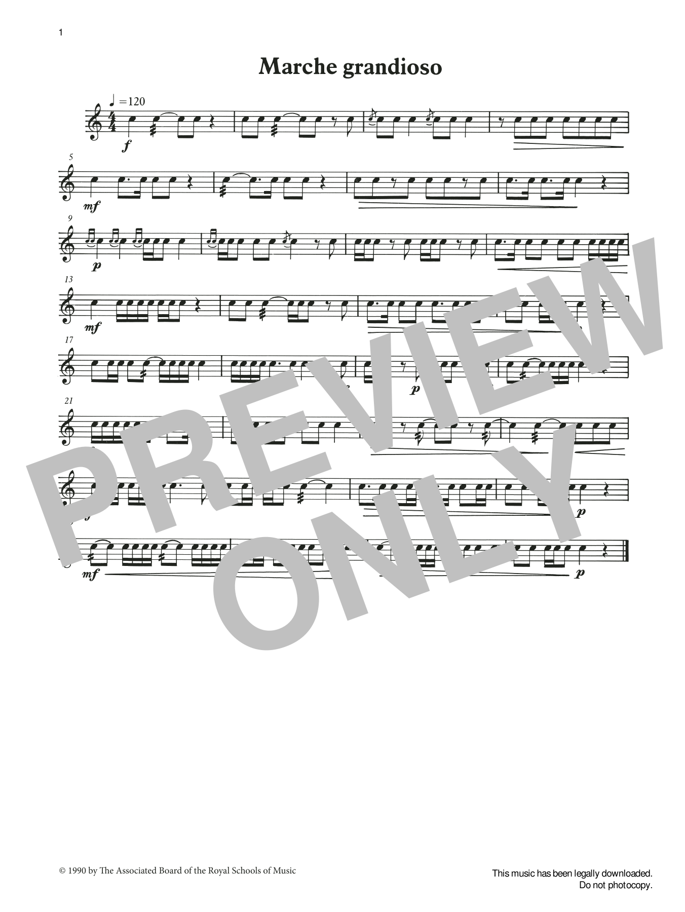 Download Ian Wright and Kevin Hathaway Marche grandioso from Graded Music for Sheet Music
