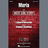 Download or print Maria (from West Side Story) (arr. William Stickles) Sheet Music Printable PDF 6-page score for Broadway / arranged TTBB Choir SKU: 533452.
