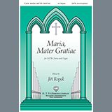 Download or print Maria, Mater Gratiae Sheet Music Printable PDF 7-page score for Sacred / arranged SATB Choir SKU: 459736.