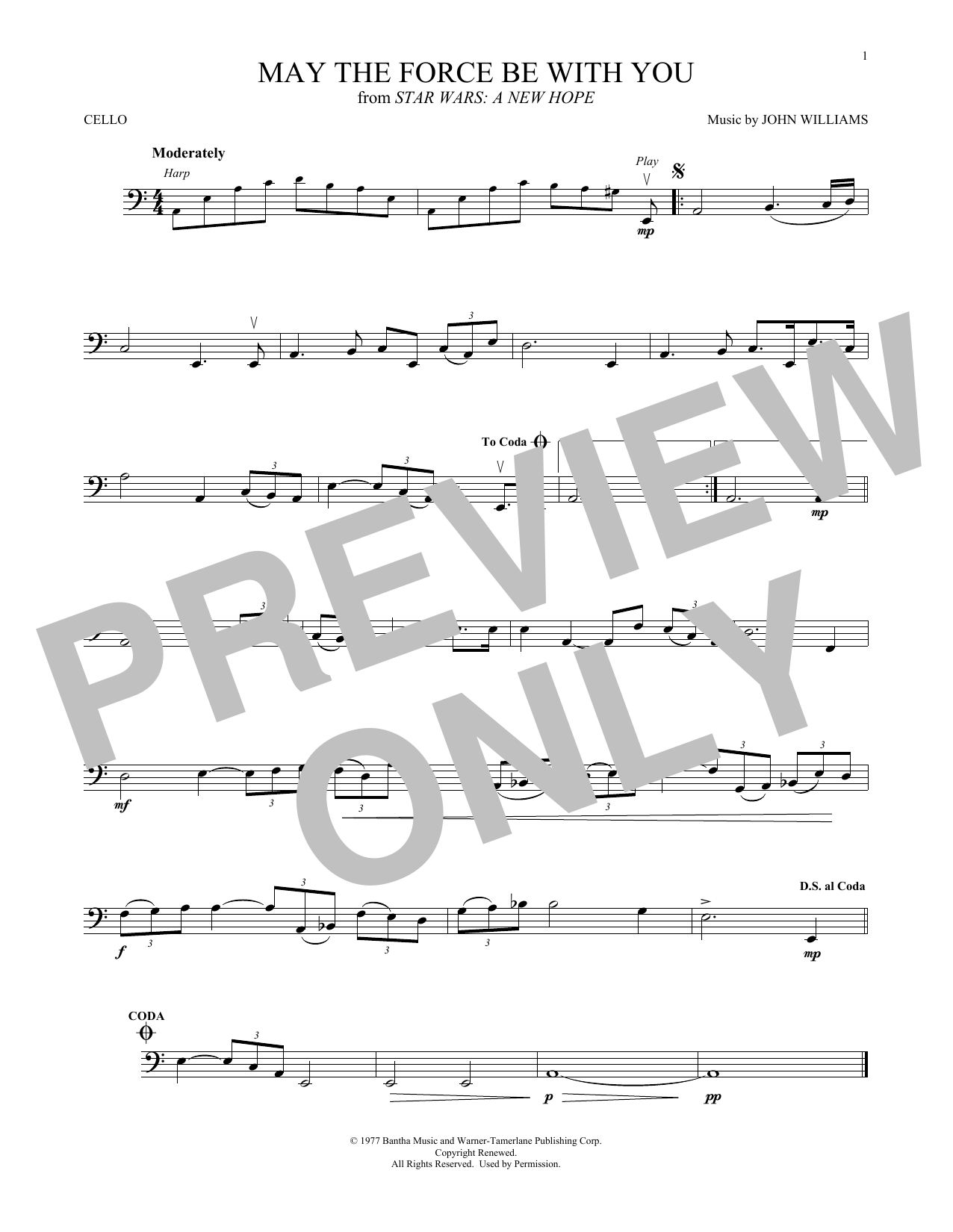 Download John Williams May The Force Be With You (from Star Wa Sheet Music