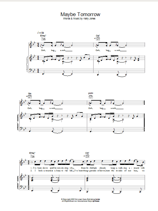 Download Stereophonics Maybe Tomorrow Sheet Music