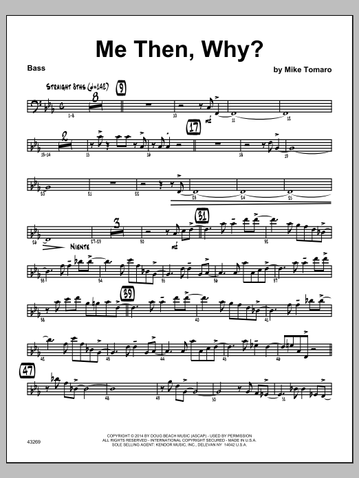 Download Mike Tomaro Me Then, Why? - Bass Sheet Music