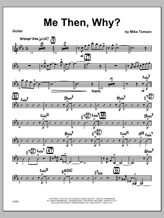 Download Mike Tomaro Me Then, Why? - Guitar Sheet Music