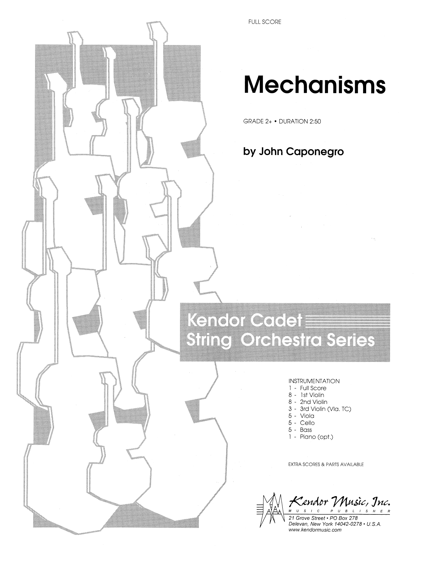 Download John Caponegro Mechanisms - Full Score Sheet Music