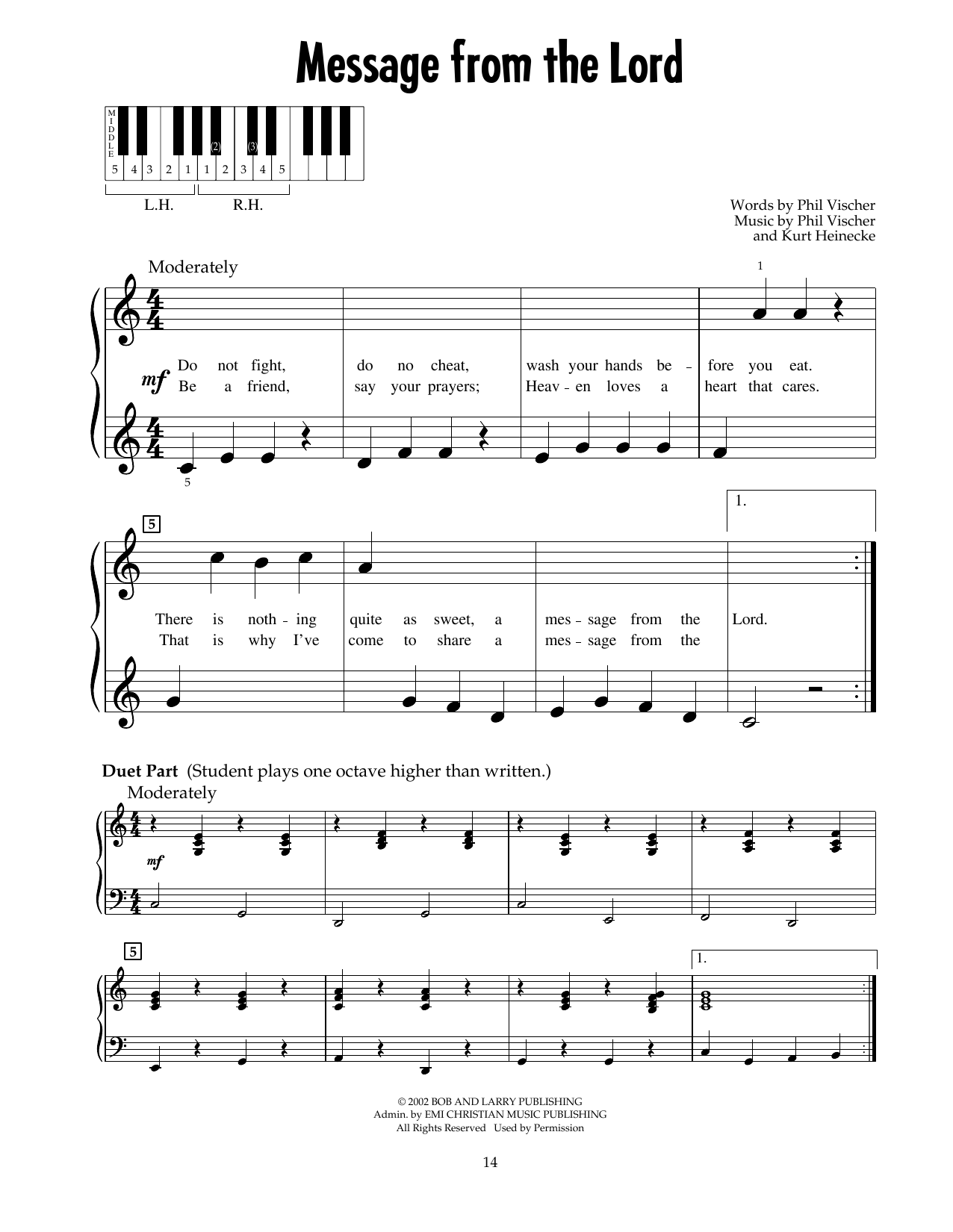Download Phil Vischer Message From The Lord (from Jonah - A V Sheet Music