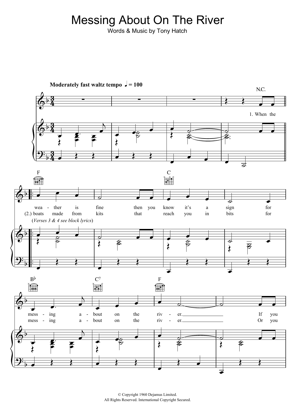 Download Josh McCrae Messing About On The River Sheet Music